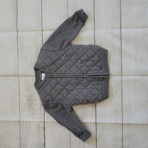 Zara Baby Boy Quilted Front, zip-up Sweater